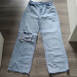 Light Blue Distressed Women's Jeans